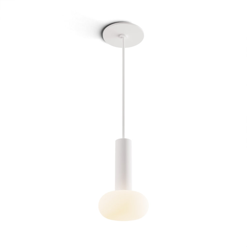 Combi 1 - Light LED Pendant, Matte White, 6" H x 4.5" W