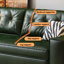 82.68"Green Modern Oil Wax Leather Sofa Bed-2087066930