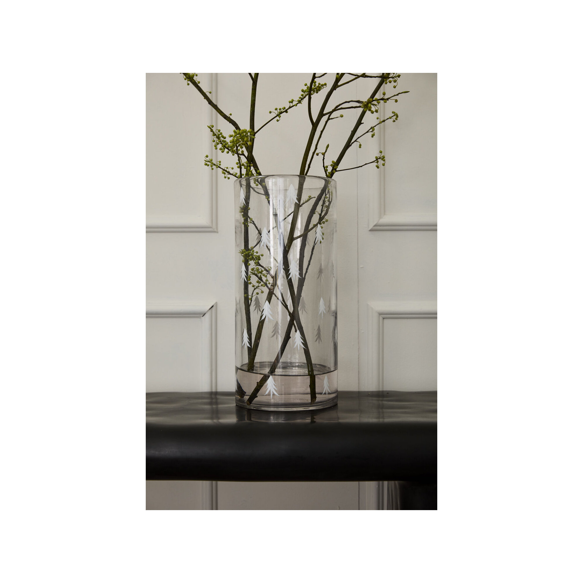 Ovelia 10" Glass Tabletop Votive Holder, 15" H x 7" W x 7" D