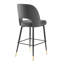 Tabouret de comptoir en velours gris anthracite Rouse Performance-1686944931-1686687536-1686944934