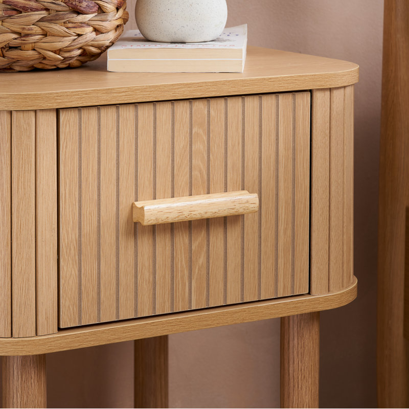 Suire 45cm W Manufactured Wood Bedside Table