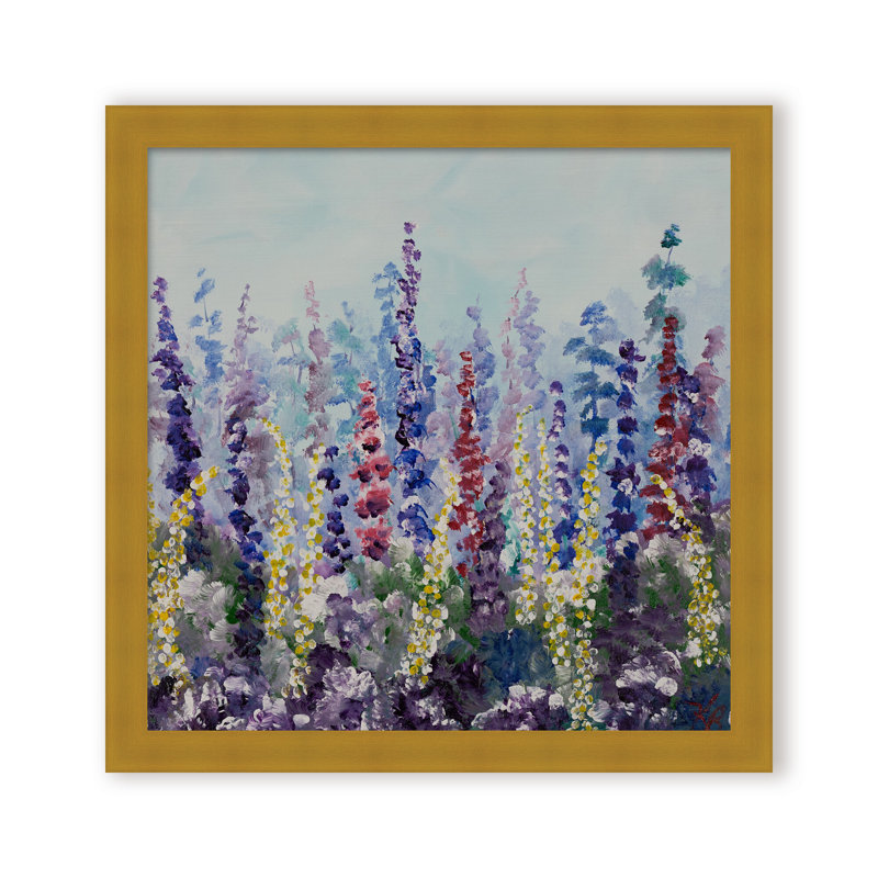 Nature Inspired "Meadow Glow" Canvas Wall Art By , 20" H x 20" W, Framed Print, Brown