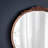 Manufactured Wood Frame Vertical Round Mirror