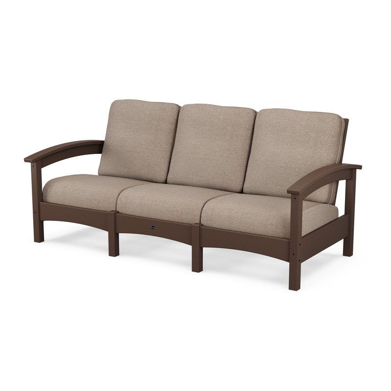 Rockport Club Sofa, Vintage Lantern Frame/Spiced Burlap Cushion