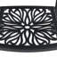Ensemble de salle à manger 9 pièces en fonte d'aluminium toutes saisons comprenant 2 chaises pivotantes, 6 chaises de salle à manger et une table ovale avec structure noire (même numéro de pièce: W1710S00379)