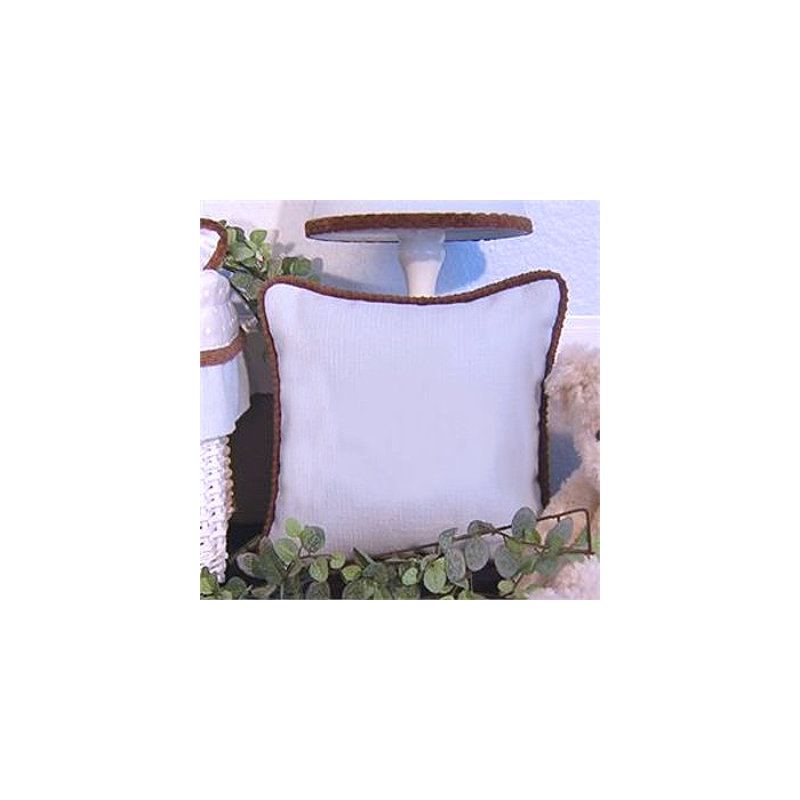 Coussin bleu chocolat