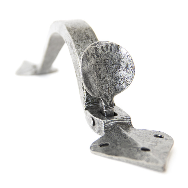 Gothic Tuscan Thumb Latch, Pewter Patina