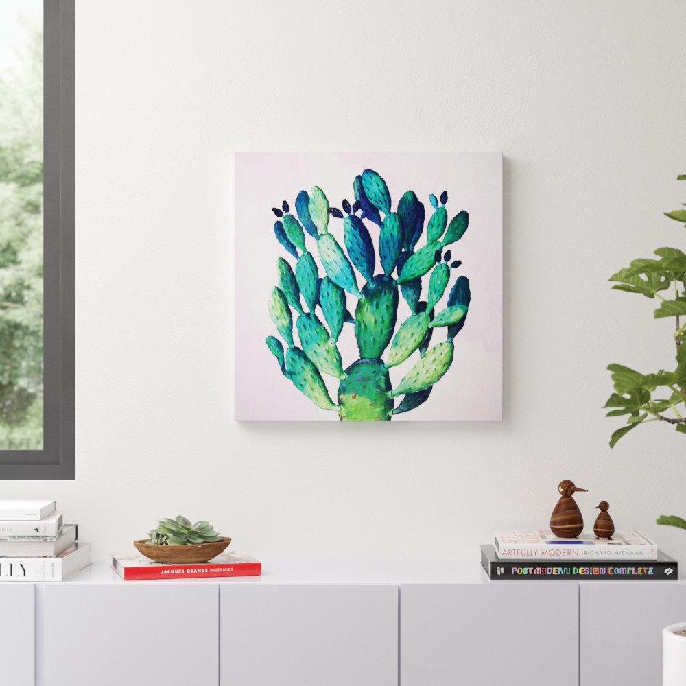 " Cactus Plant " by 83 Oranges East Urban Home