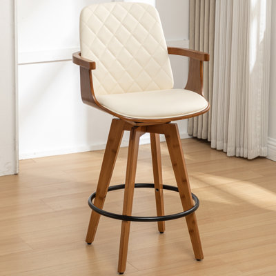 Swivel Upholstered Counter Stool