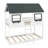 Twin Over Twin Bunk Bed Wood Bed With Roof-422348510