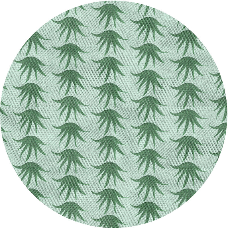 Lavern Floral Indoor Rug, Round 4'