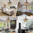 Dayzhane 42 Inch Farmhouse Boho Retractable Ceiling Fan with Light, 6-Speed Wood Beaded Ceiling Fan with Remote Control-1650624917