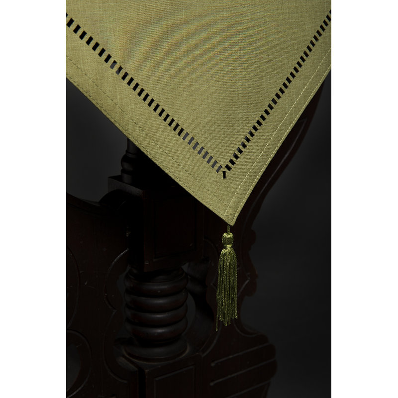 Ahmyla Table Runner, Green, 72" L x 16" W