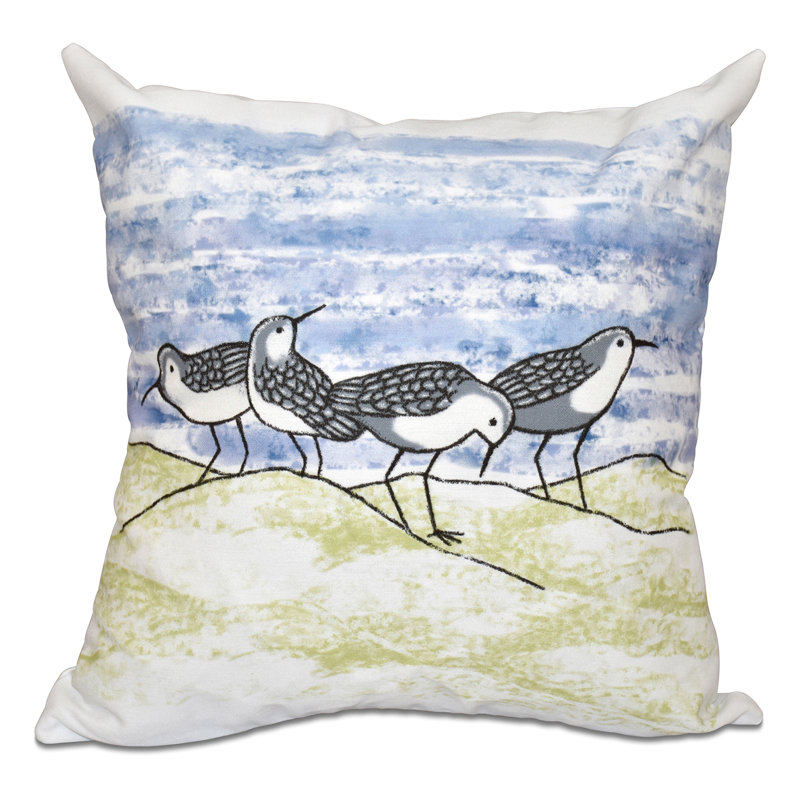 Housse et insert de coussin de plage Beach, Gris, 16 po x 16 po