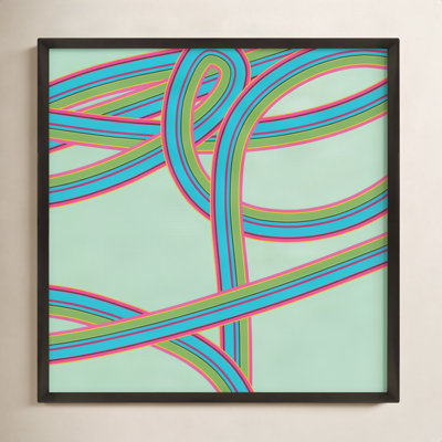 Polo "Turquoise Twist" Print by Jacques Pilon