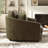 56.3" W Modern Chenille Accent Chair With 5 Pillows-1163180908