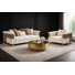 5825 Canapé Malibu + chaise en blanc