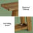 Narrow Sofa Table,Two-Tier Console Table,Wooden Entryway Table