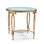 Fleur De Lis Glass End Table