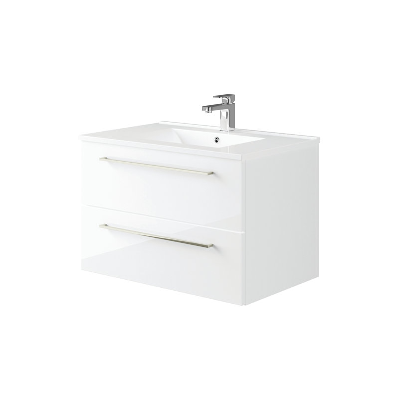 750mm Wall Hung Single Vanity Unit, Indigo Matt