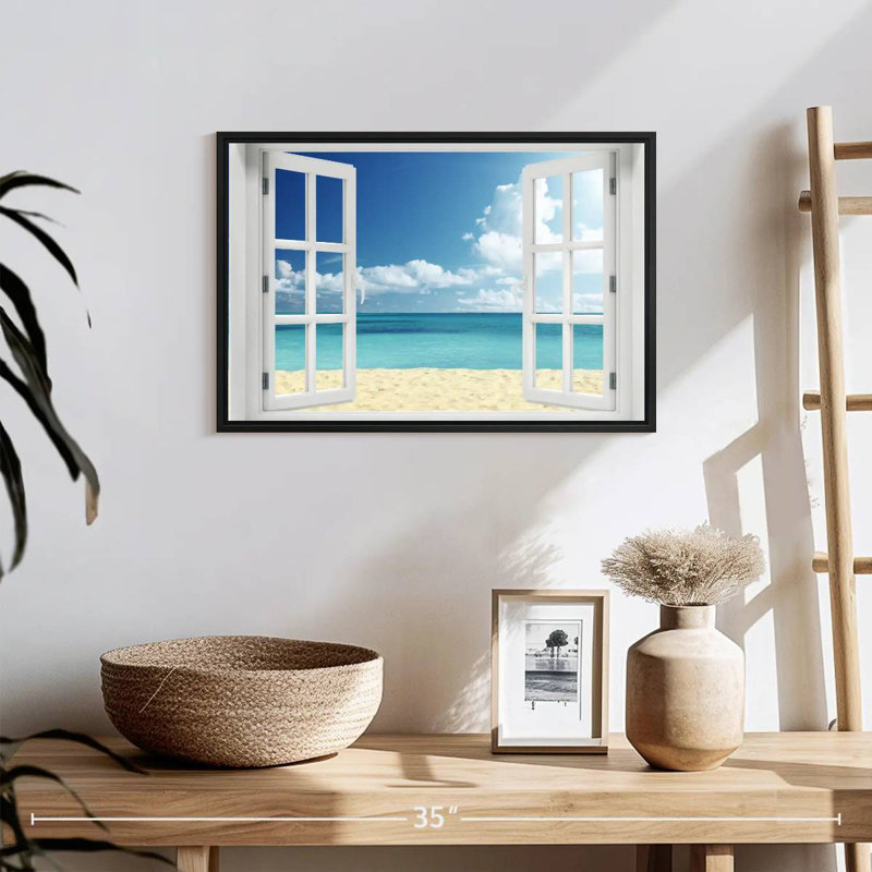 Window To Remote Gillard, 13" H x 19" W