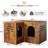 Fayiz Corner Manufactured Wood Hidden Litter Box Enclosure-1310570892