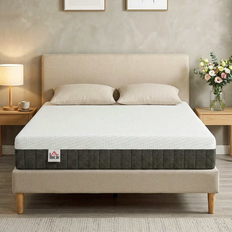 Matelas double, matelas en mousse à mémoire de forme de 10 pouces dans une boîte, ferme moyenne, Lit double