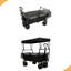 Chariot pliable de 480 lb avec auvent, poussette de chariot avec roues tout-terrain de 7 po, chariot pliable léger, grande capacité de camping-125828986