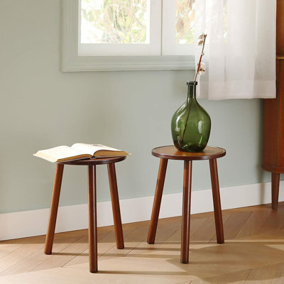 Henrie Solid Wood Side Table Set