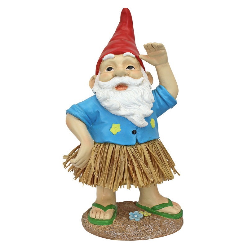 Statue de gnome hawaïenne Hank Grass