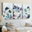 Tropical Trace III - Toile tendue avec châssis sur mesure - 3 pièces-1254919121
