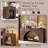  Arched End Table Set of 2 with Type-C Charging Station, 22" Modern Bedroom Sideboard with Arched Shelf-283388537-277537874
