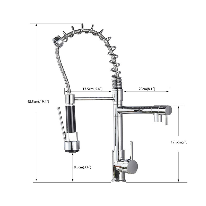 Belfry Kitchen Allia Pull Down Kitchen Faucet