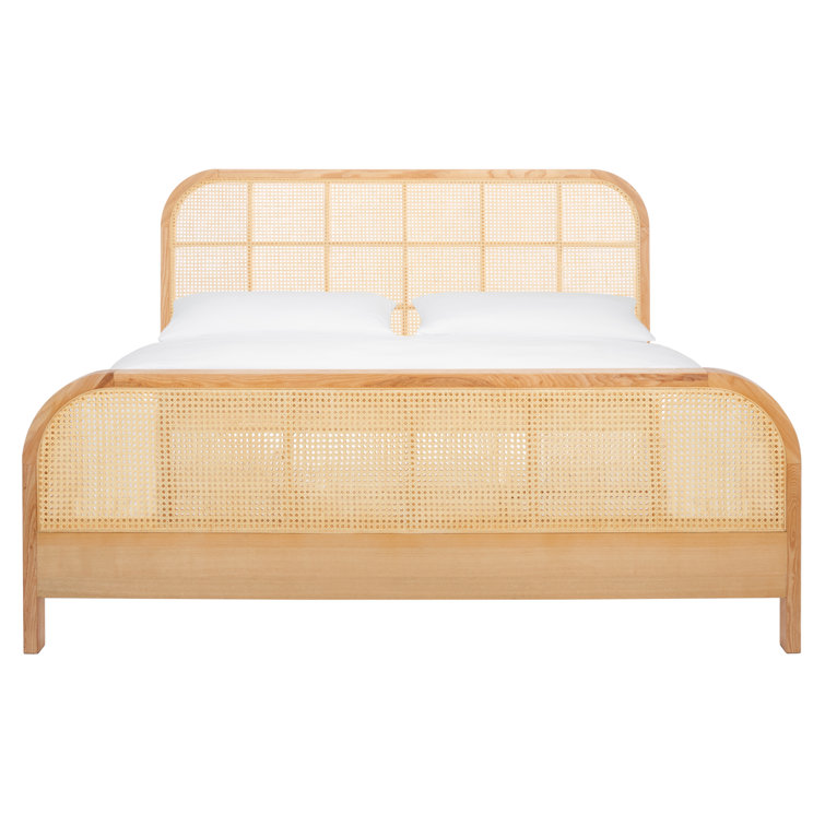 Haneul Cane Bed Color: Natural, Size: King