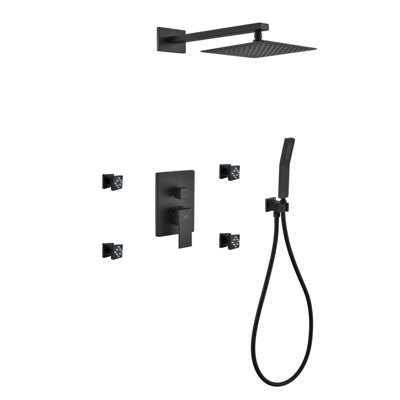 Aqua Piazza Complete Shower System with Rough in-Valve