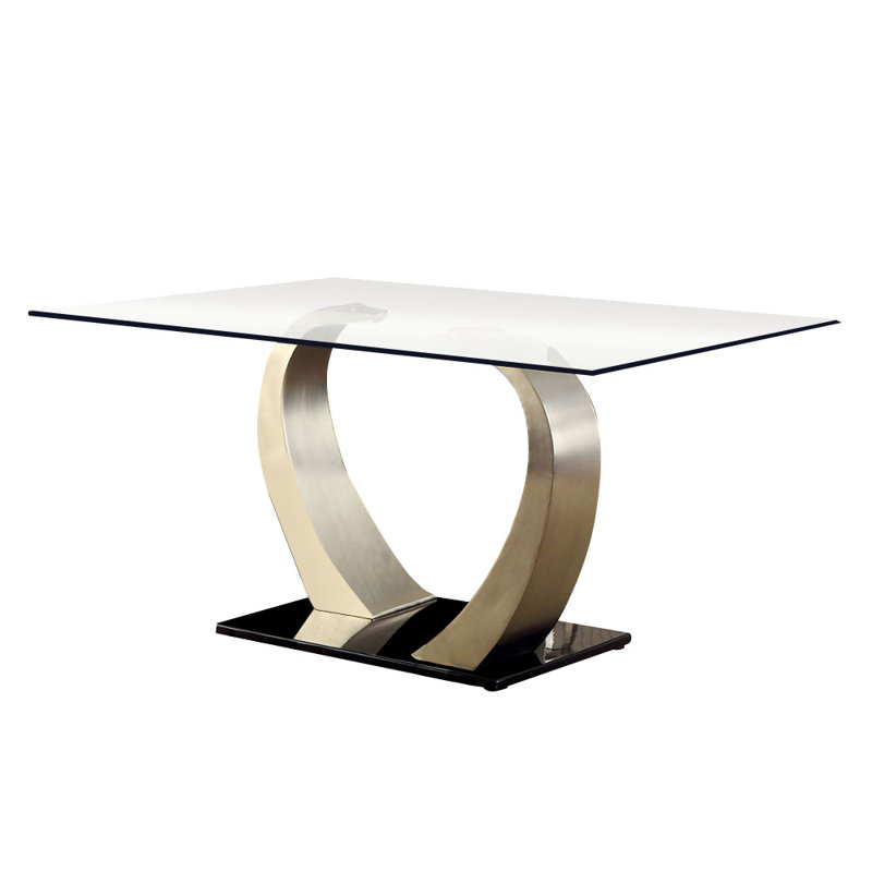 Wacker Glass Top Dining Table