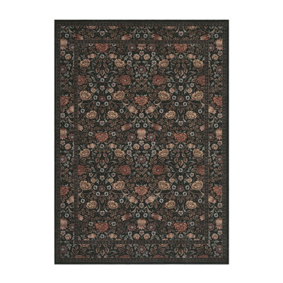 Tapis lavables pour tapis de salon Tapis antidérapant antidérapant pour chambre à coucher Tapis rétro pour salon, chambre à coucher, salle à manger