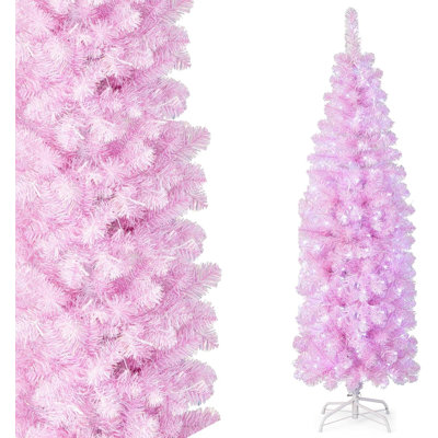 Lighted Artificial Pine Christmas Tree