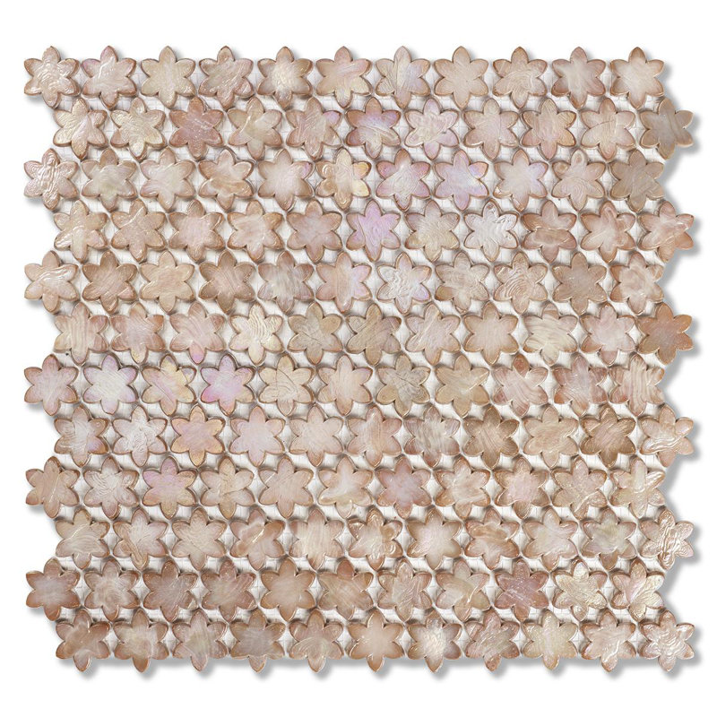 Primrose Petites Fleurs Glass Mosaic