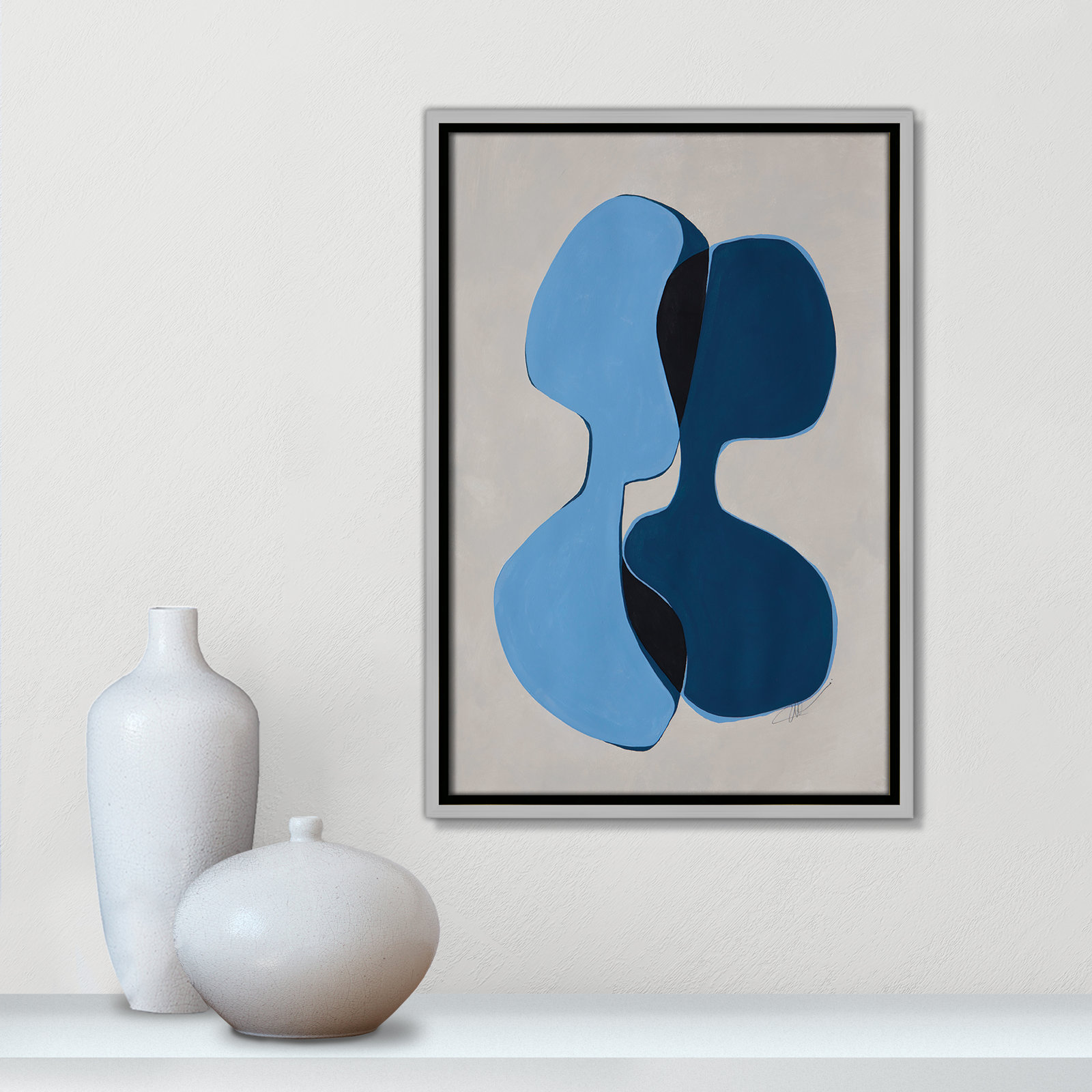 In Unity Collection "In Unity I" Print, 19.5" H x 13.5" W x 2" D, Silver Framed