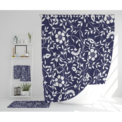 Nel Polyester Shower Curtain Set