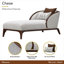 Houston Chaise - Pebble/Walnut