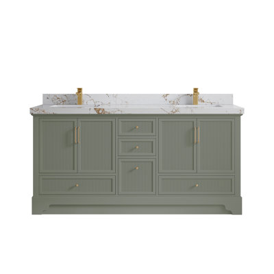 Alys 72'' Double Bathroom Vanity Set (Knobs Option)