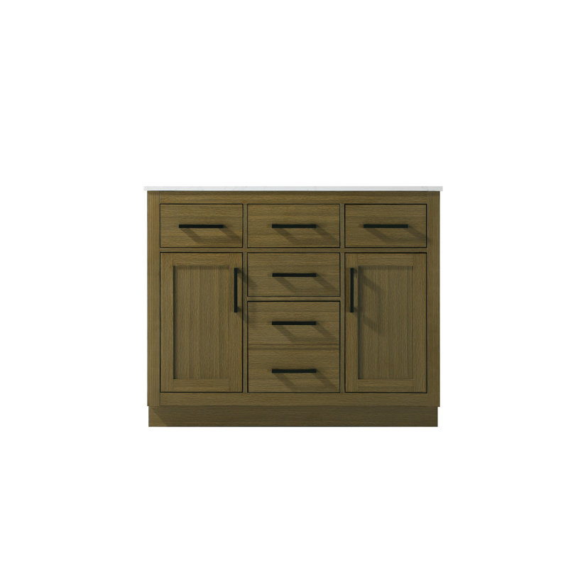 Ahner 42 inch Single Bathroom Vanity, Chestnut Brown
