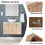 Ensemble de meuble-lavabo mural simple 30 po Defaria