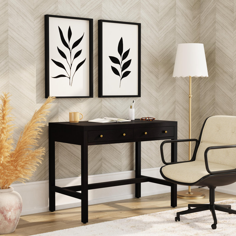 Celine 40" Writing Desk, Antique Coffee