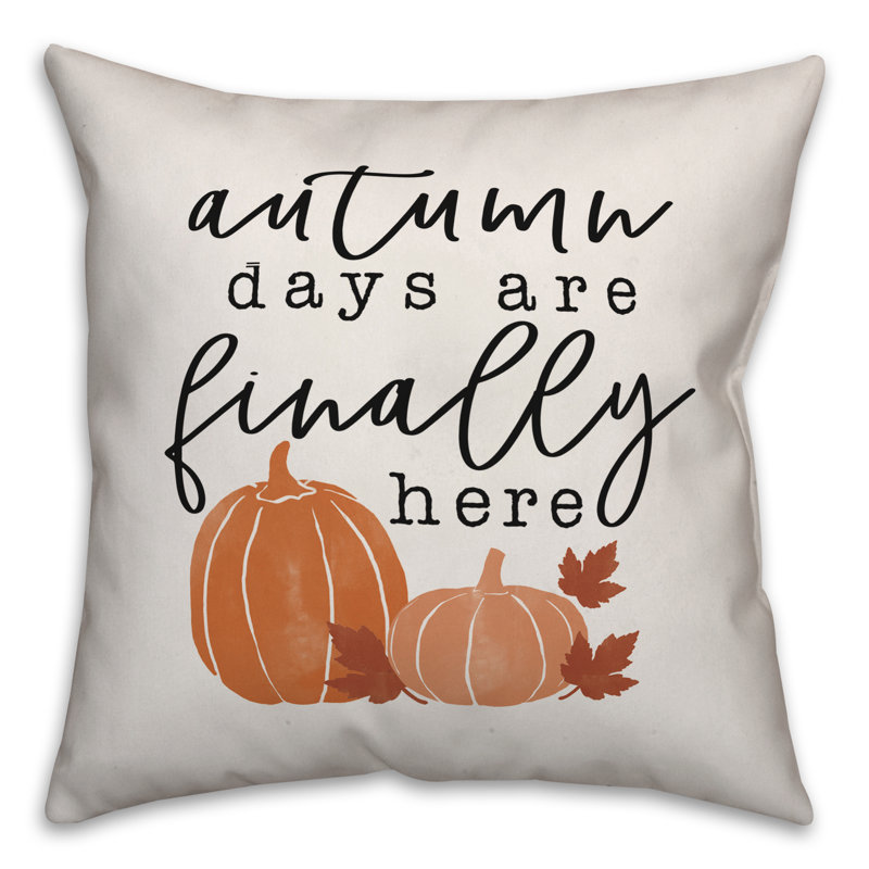 Housse de coussin tobias d’automne finally here, 16 po x 1 po