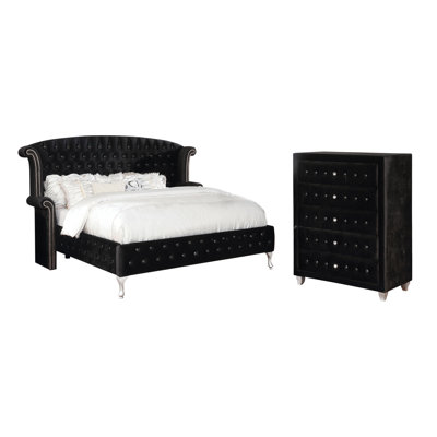 Mikrut 2-Piece Upholstered Bedroom Set with Chest