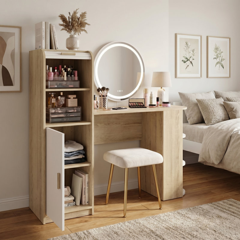 Bureau d'étude avec porte coulissante cannelée Aurel