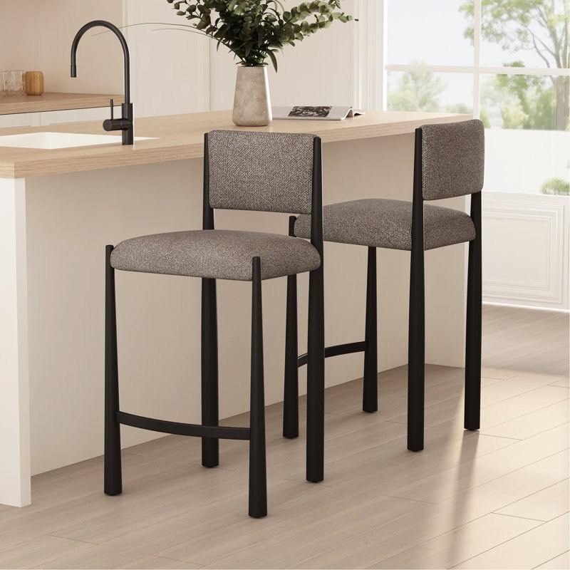 Tabouret de comptoir rembourré Mushroom Boucle